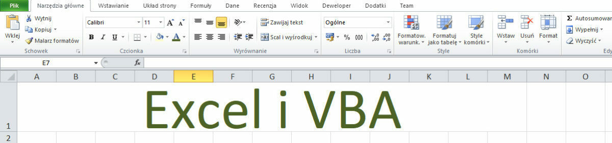 Excel i  VBA
